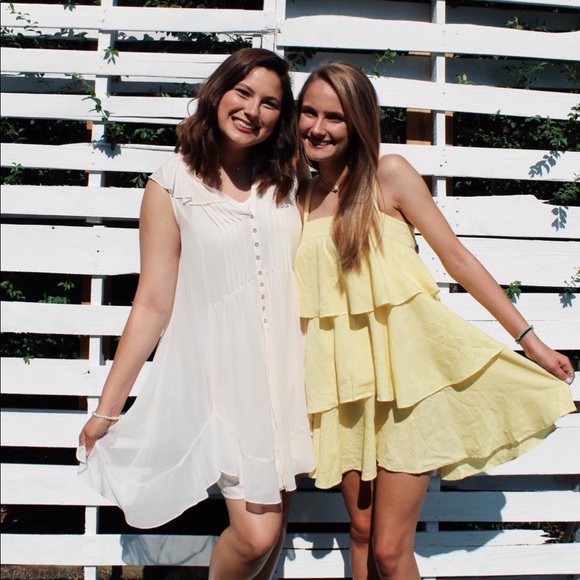 BP Nordstrom Yellow Tiered Dress - Picture 3 of 6